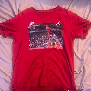 Red Jordan shirt